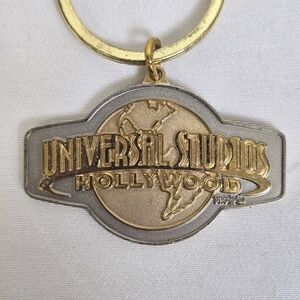 Universal Studios‎ Hollywood Globe Keychain, Two Tone, Vintage 2001